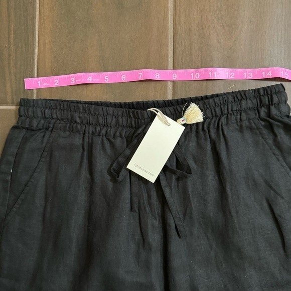 NWT Johnny Was Pete & Greta Linen Black Solid High Stretch Waist Jogger Pant S - Picture 11 of 15
